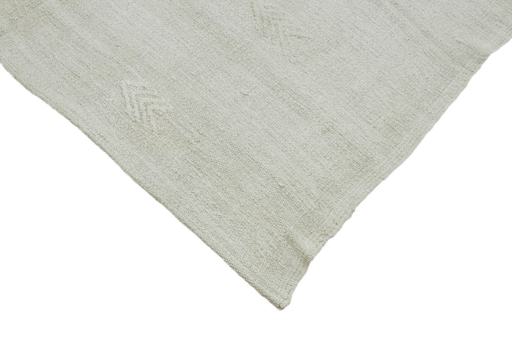 6x11 White Hemp Kilim Rug - 44905