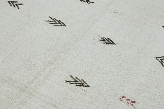 6x11 White Hemp Kilim Rug - 44905