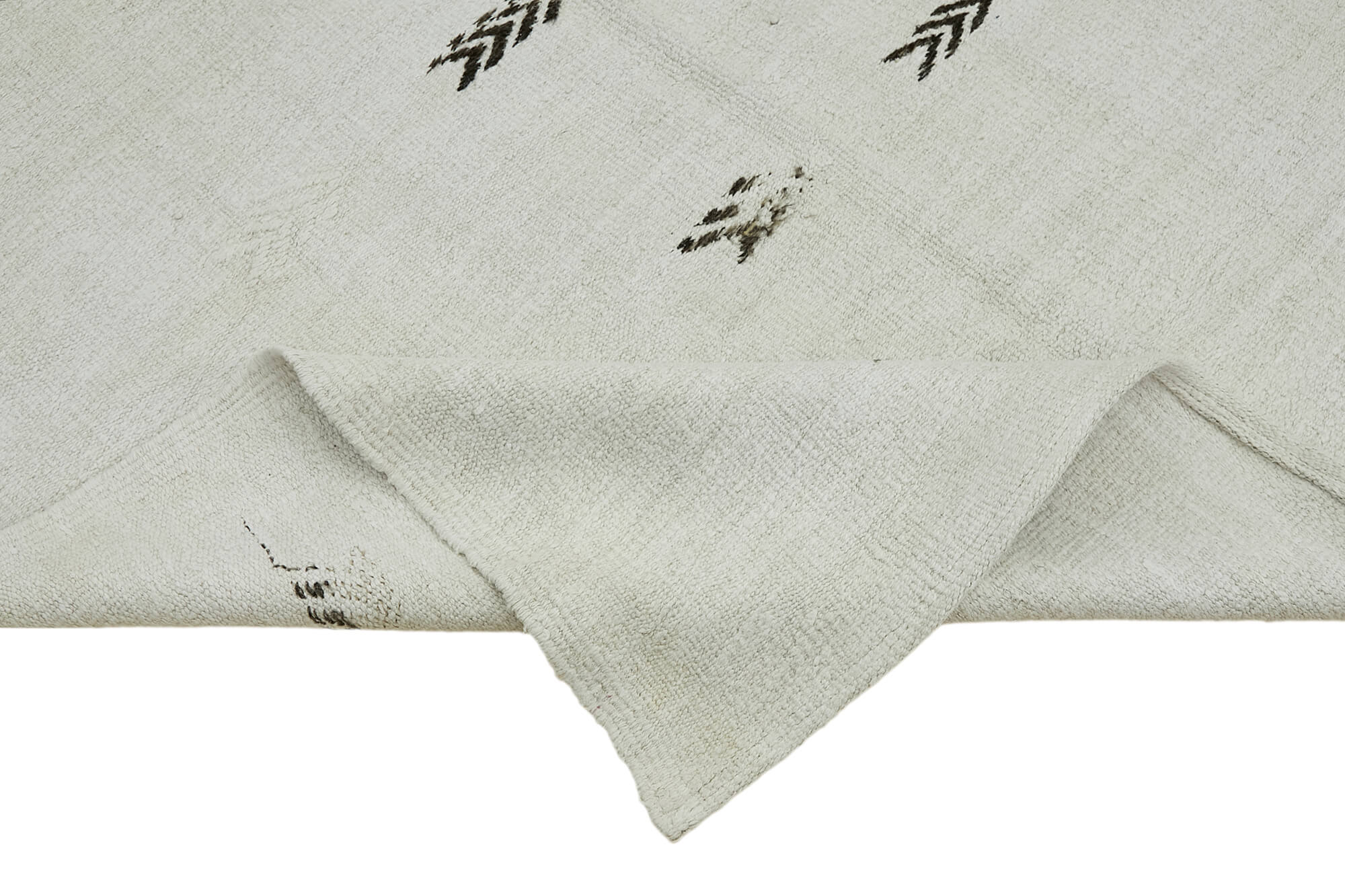 6x11 White Hemp Kilim Rug - 44905