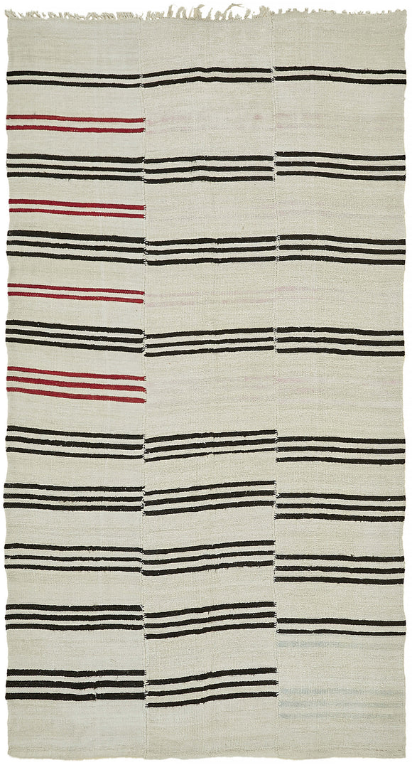 7x12 Beige Hemp Kilim Rug - 44908