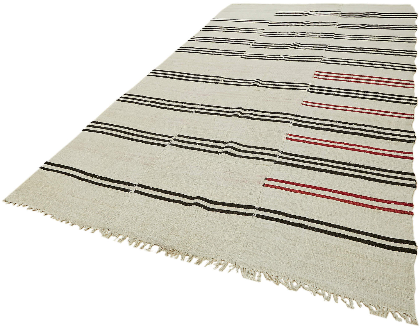 7x12 Beige Hemp Kilim Rug - 44908