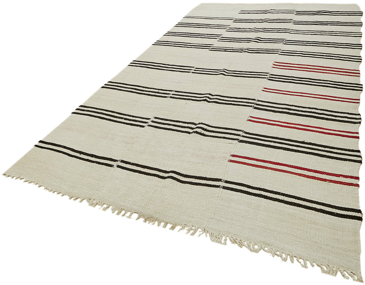 7x12 Beige Hemp Kilim Rug - 44908
