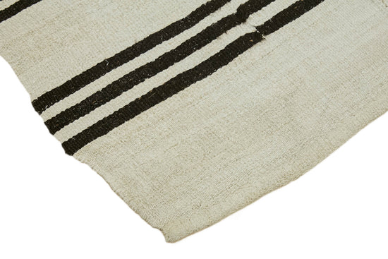 7x12 Beige Hemp Kilim Rug - 44908