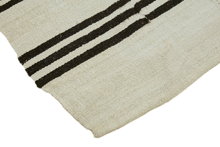 7x12 Beige Hemp Kilim Rug - 44908