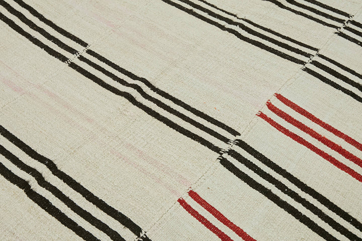 7x12 Beige Hemp Kilim Rug - 44908