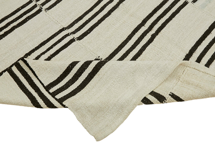 7x12 Beige Hemp Kilim Rug - 44908