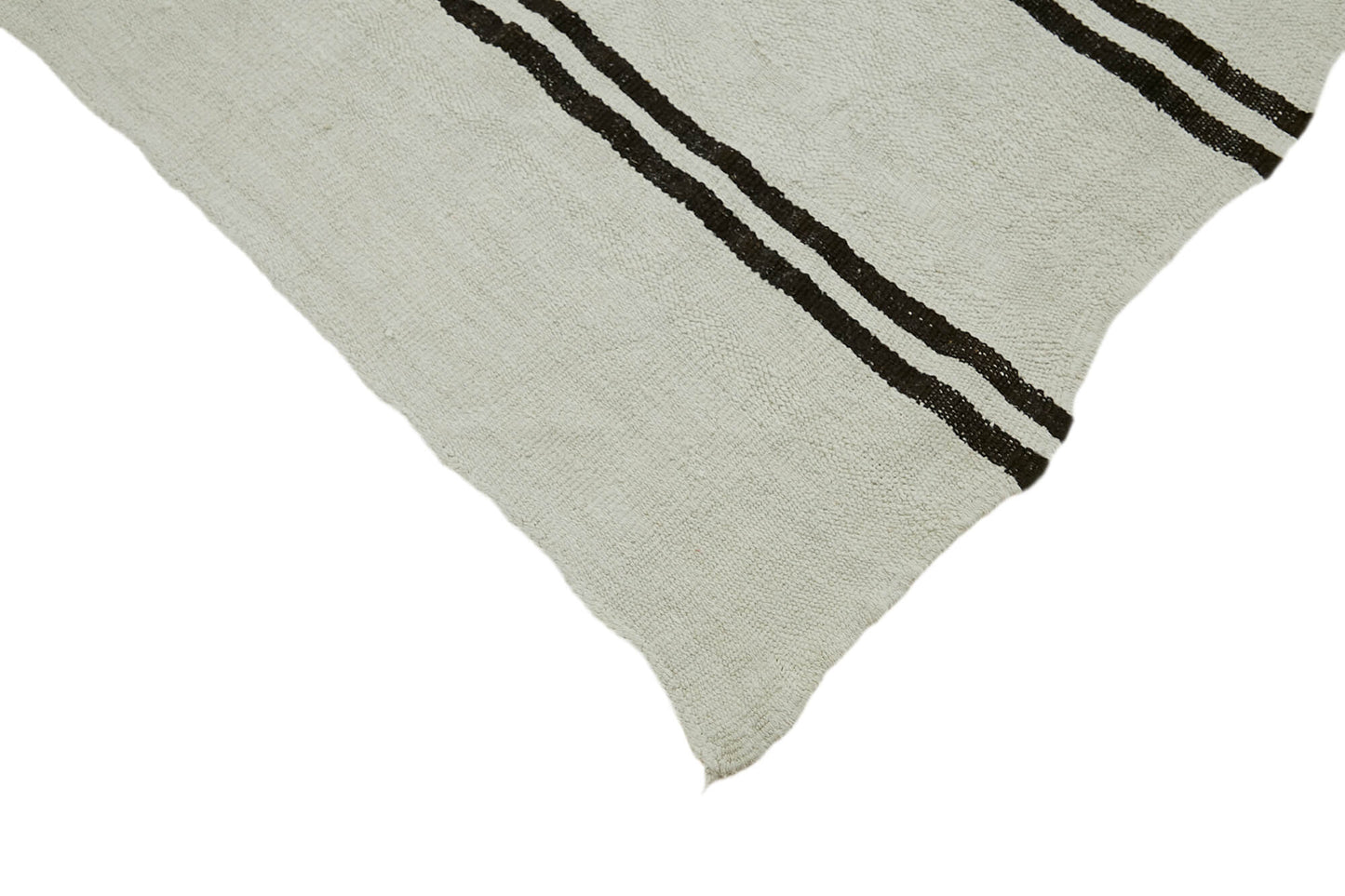 7x12 White Hemp Kilim Rug - 44909