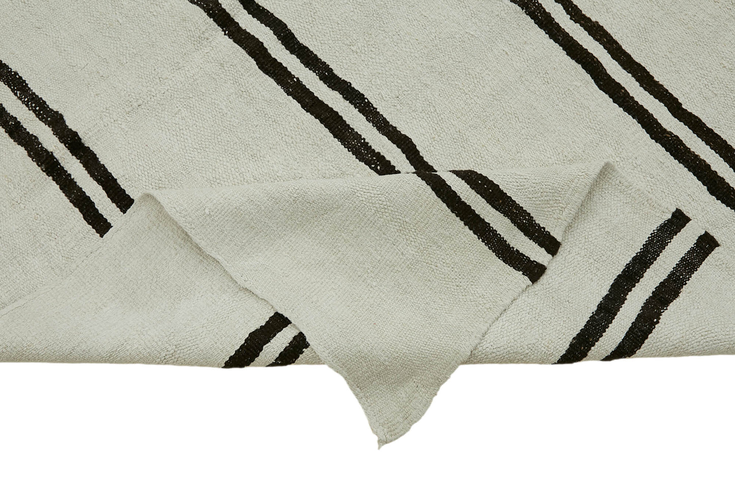 7x12 White Hemp Kilim Rug - 44909