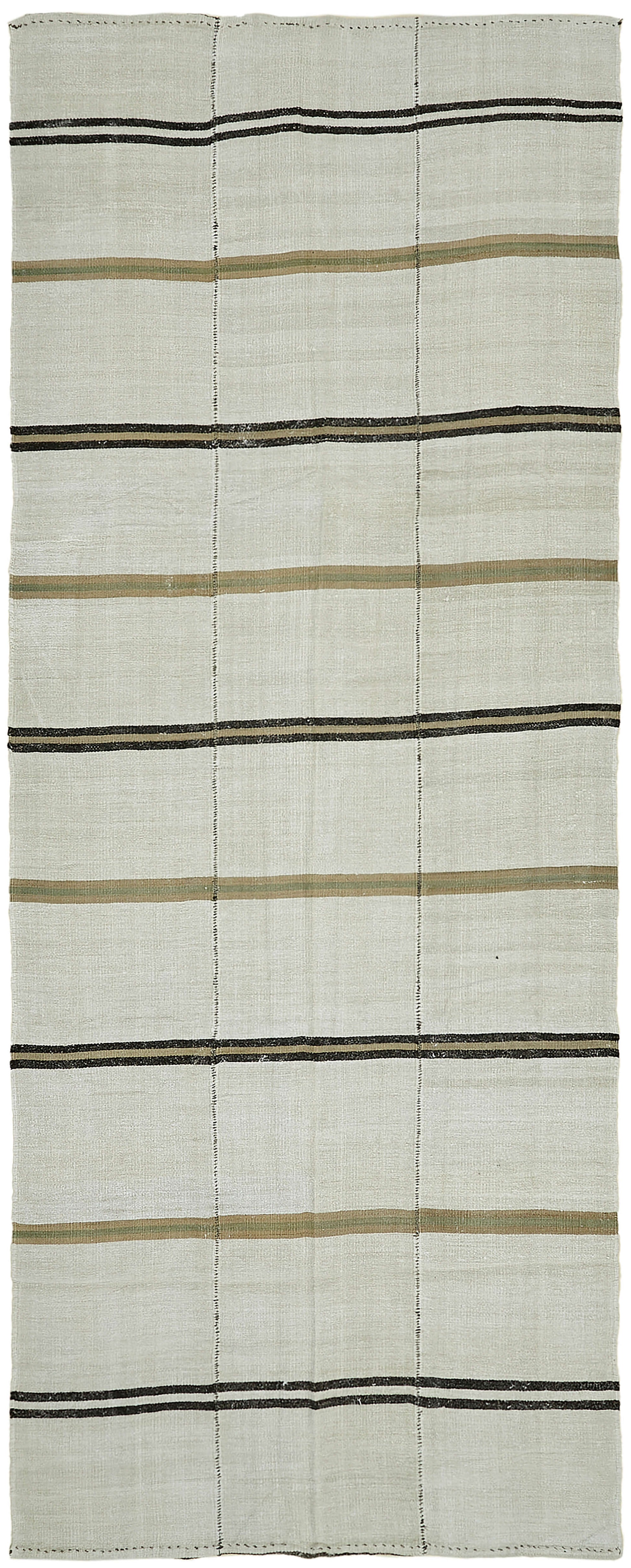 6x14 White Hemp Kilim Rug - 44910