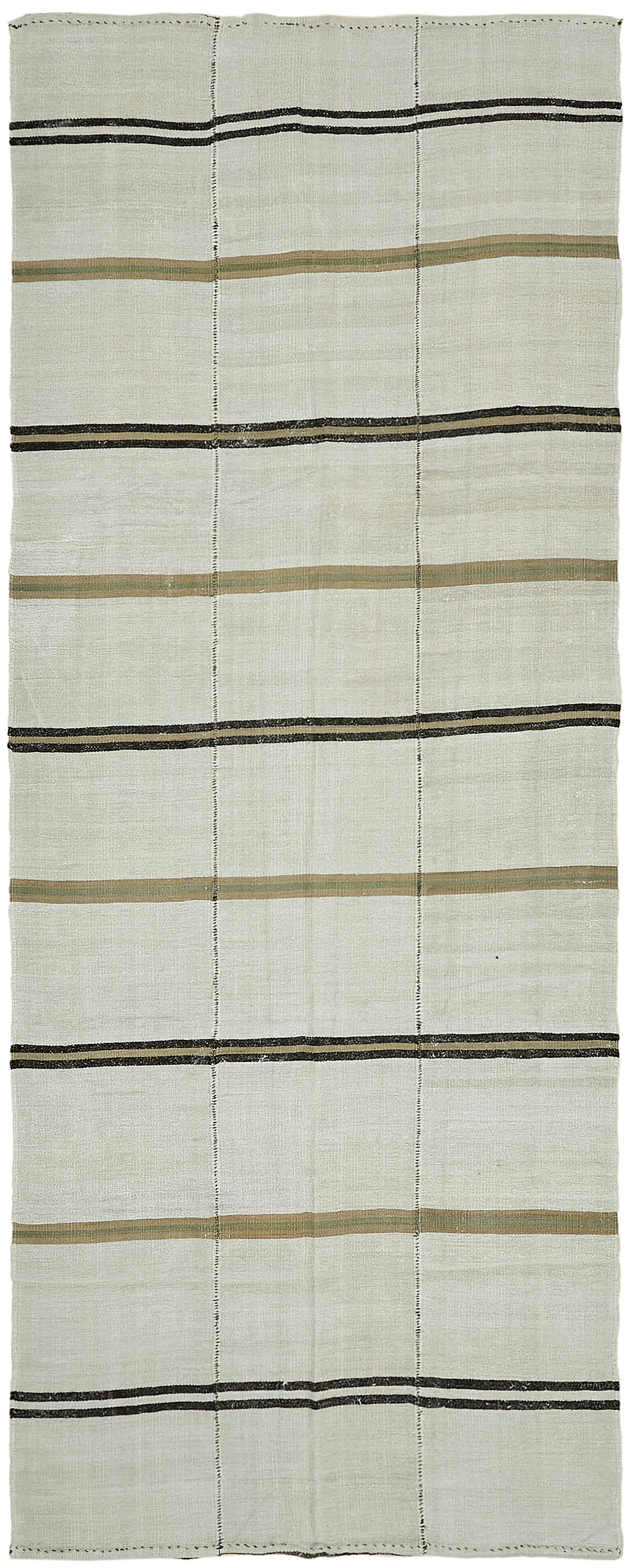 6x14 White Hemp Kilim Rug - 44910