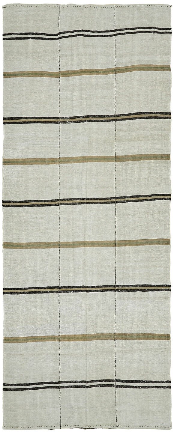 6x14 White Hemp Kilim Rug - 44910