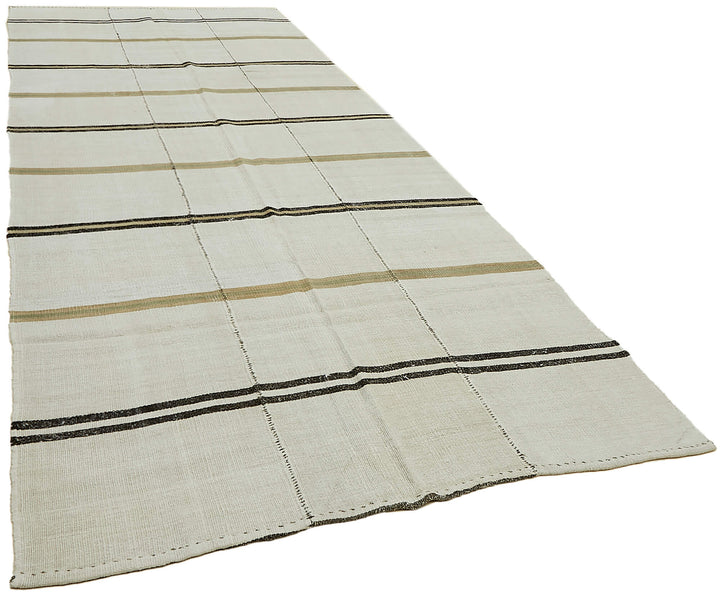 6x14 White Hemp Kilim Rug - 44910