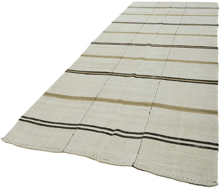 6x14 White Hemp Kilim Rug - 44910