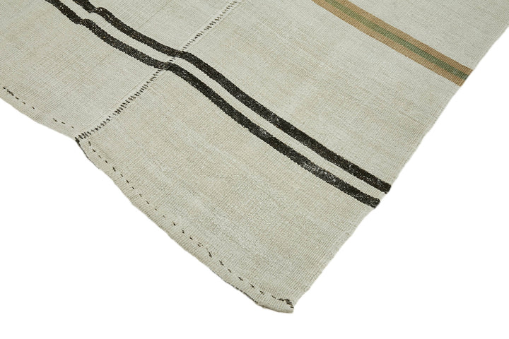 6x14 White Hemp Kilim Rug - 44910