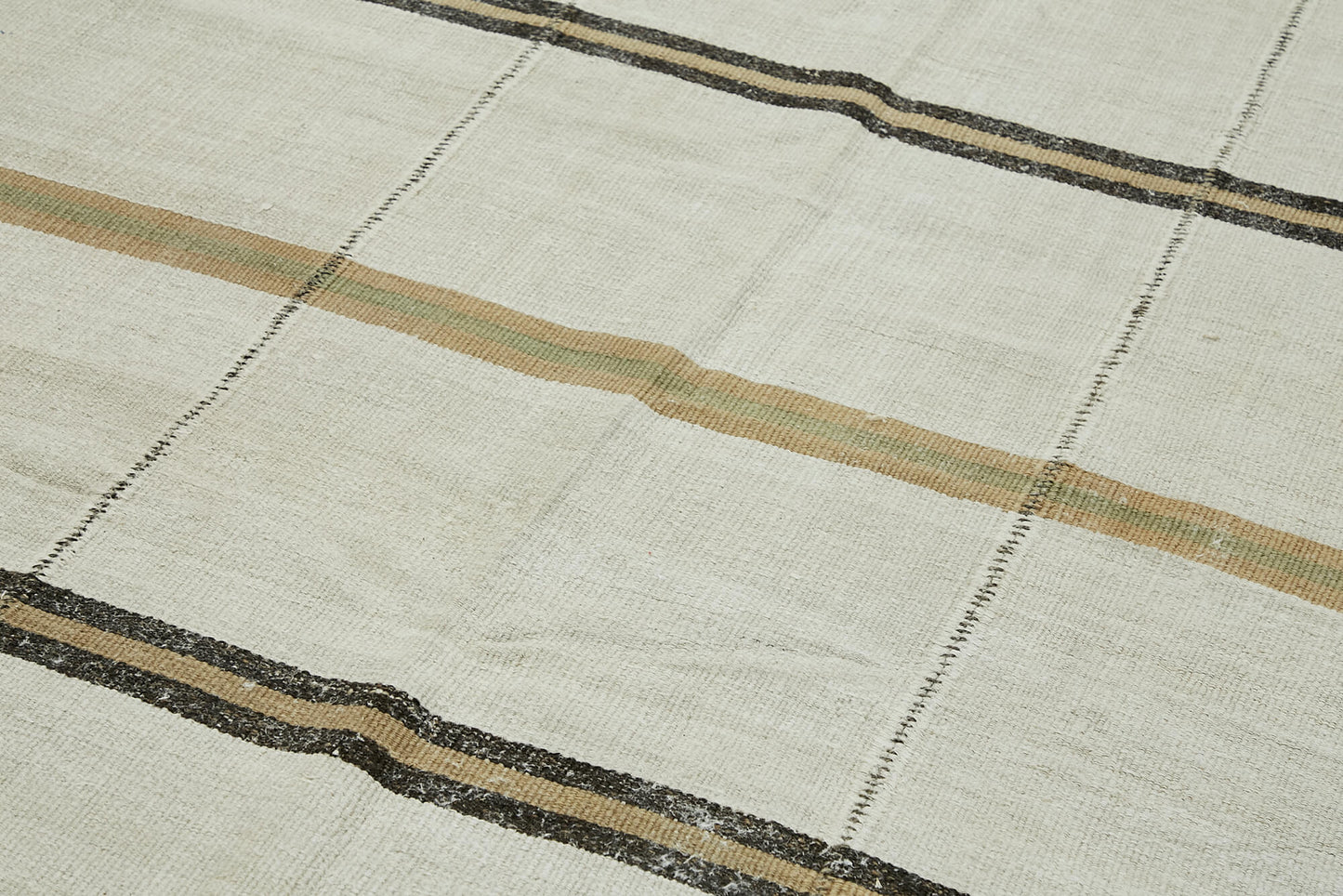 6x14 White Hemp Kilim Rug - 44910