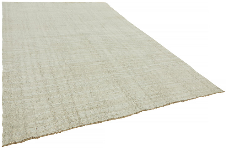 8x11 Beige Hemp Kilim Rug - 44914