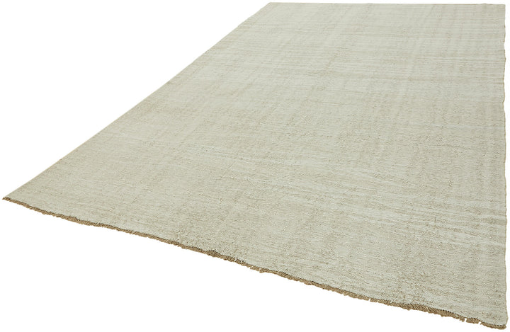 8x11 Beige Hemp Kilim Rug - 44914