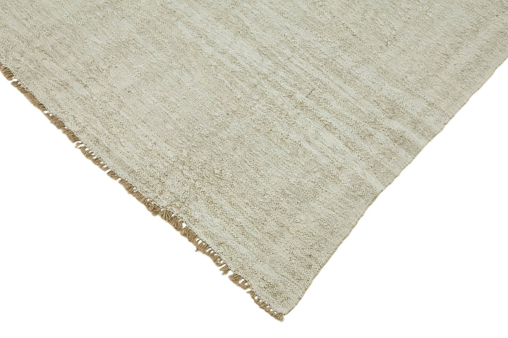 8x11 Beige Hemp Kilim Rug - 44914