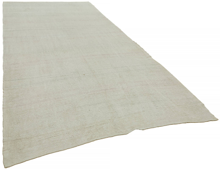 7x12 Beige Hemp Kilim Rug - 44916