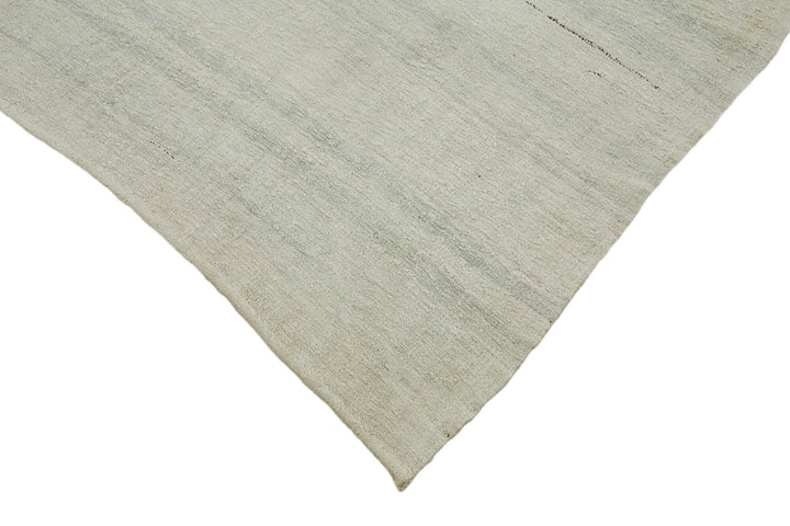 7x12 Beige Hemp Kilim Rug - 44916