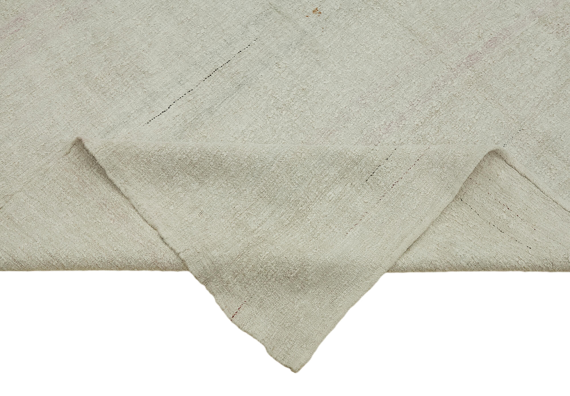 7x12 Beige Hemp Kilim Rug - 44916