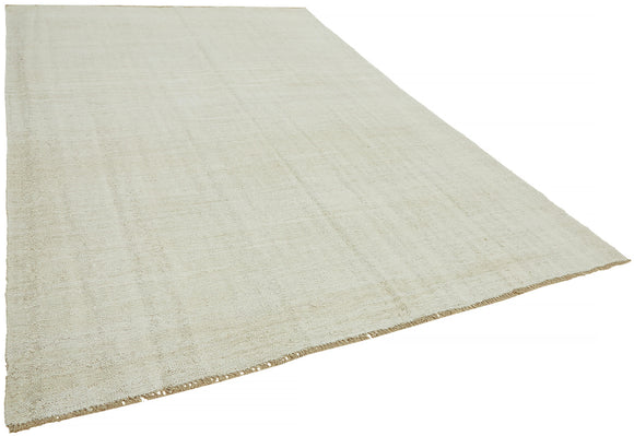 8x11 Beige Hemp Kilim Rug - 44919