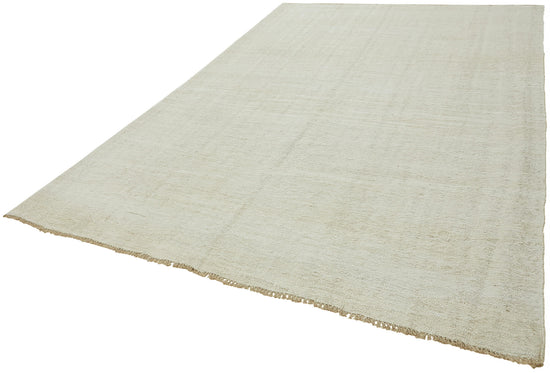 8x11 Beige Hemp Kilim Rug - 44919
