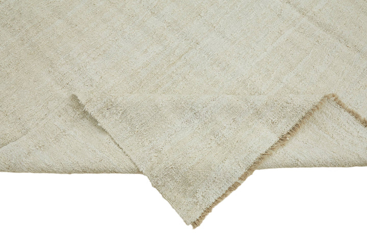 8x11 Beige Hemp Kilim Rug - 44919