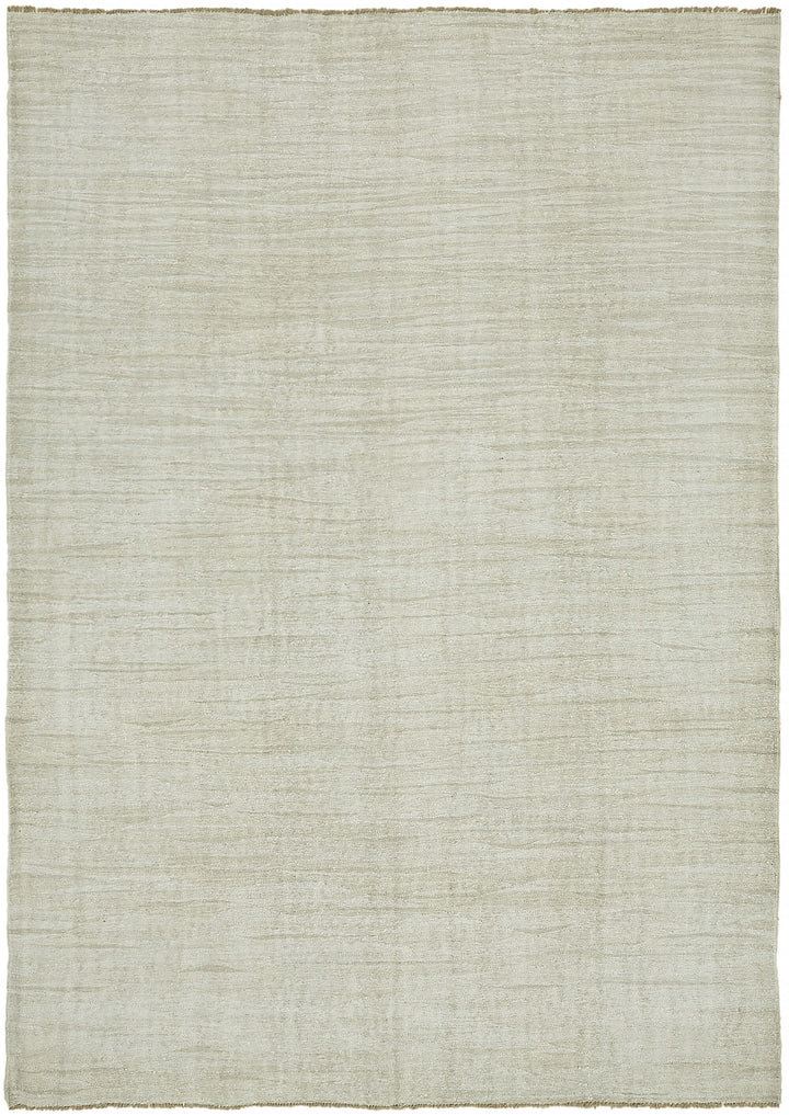 8x11 White Hemp Kilim Rug - 44922