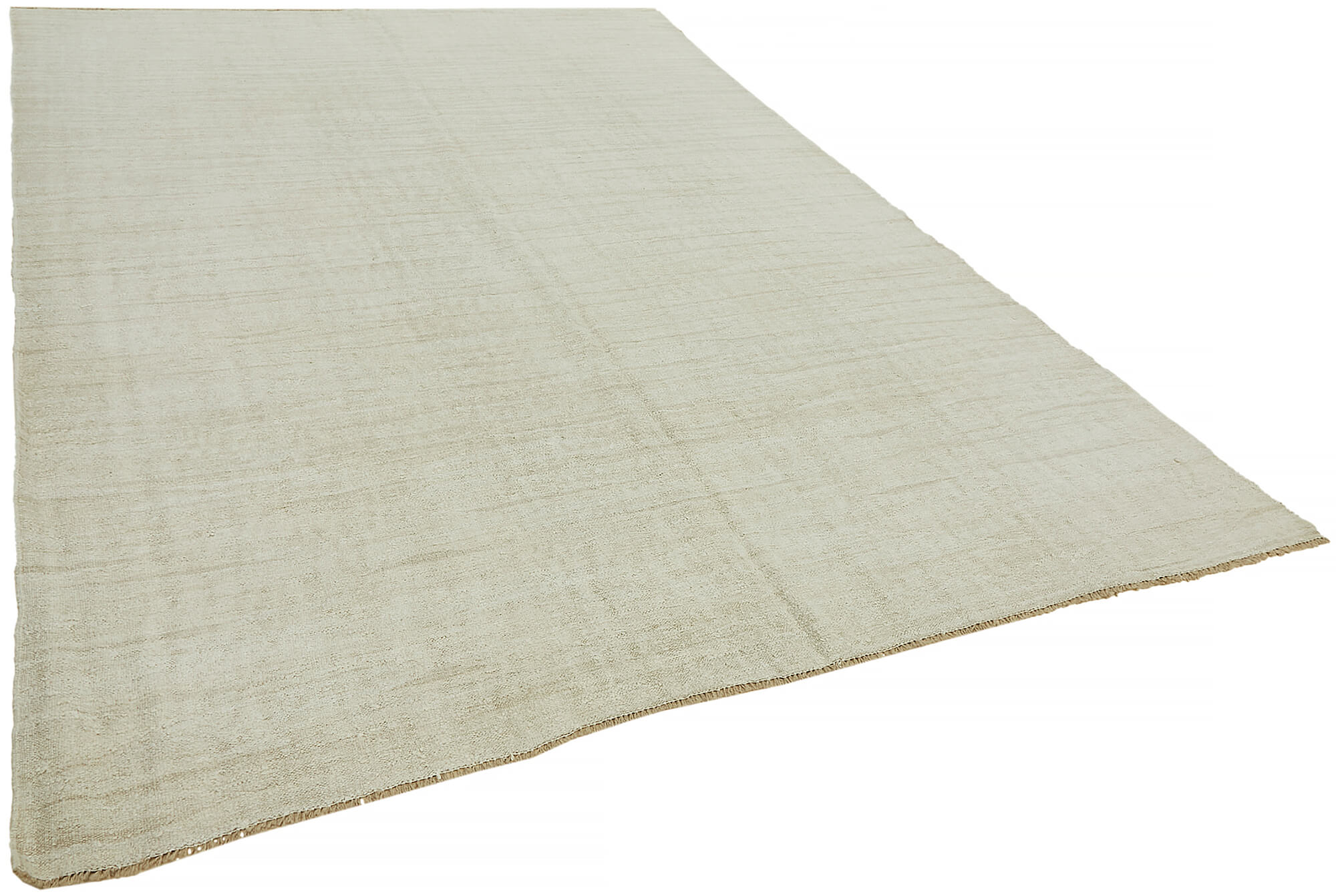 8x11 White Hemp Kilim Rug - 44922