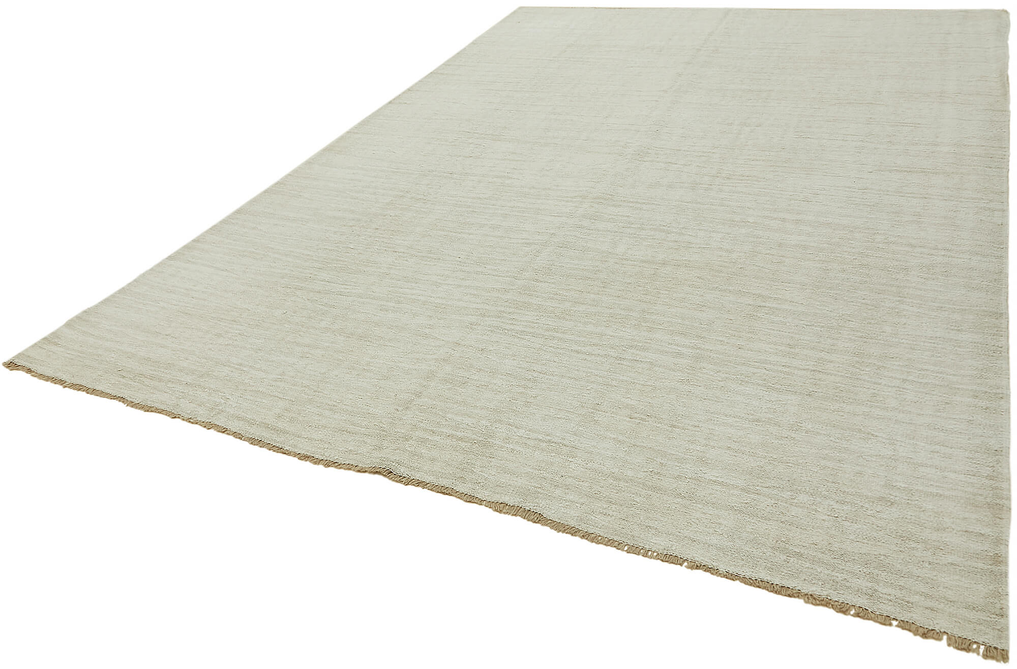 8x11 White Hemp Kilim Rug - 44922