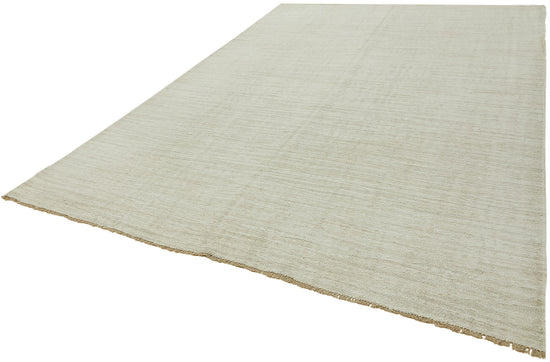 8x11 White Hemp Kilim Rug - 44922