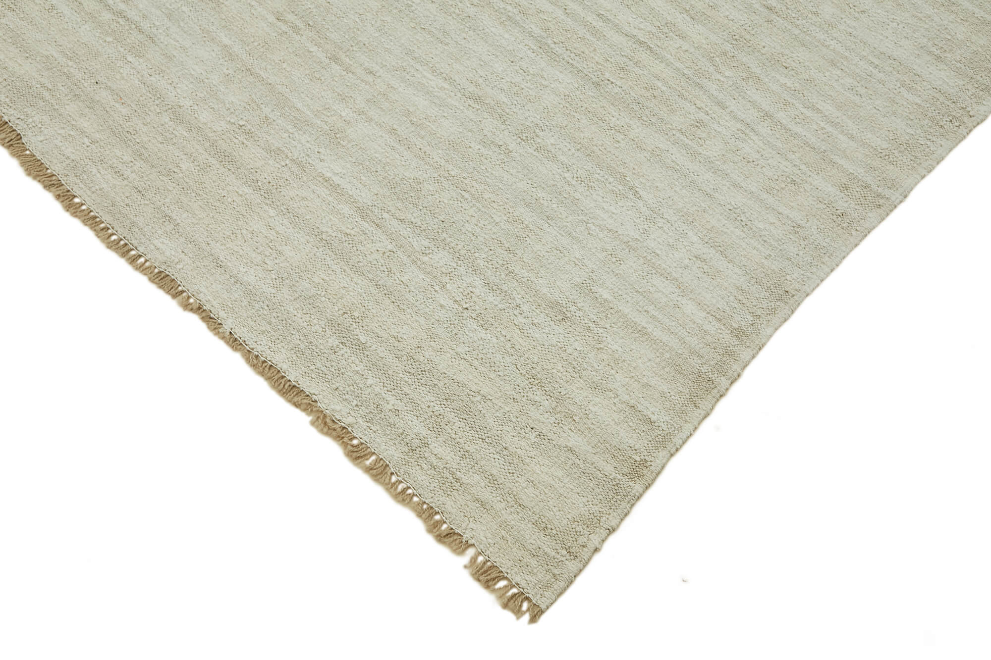 8x11 White Hemp Kilim Rug - 44922