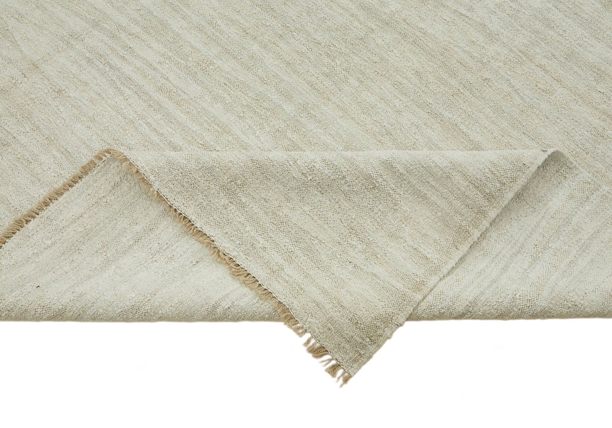 8x11 White Hemp Kilim Rug - 44922