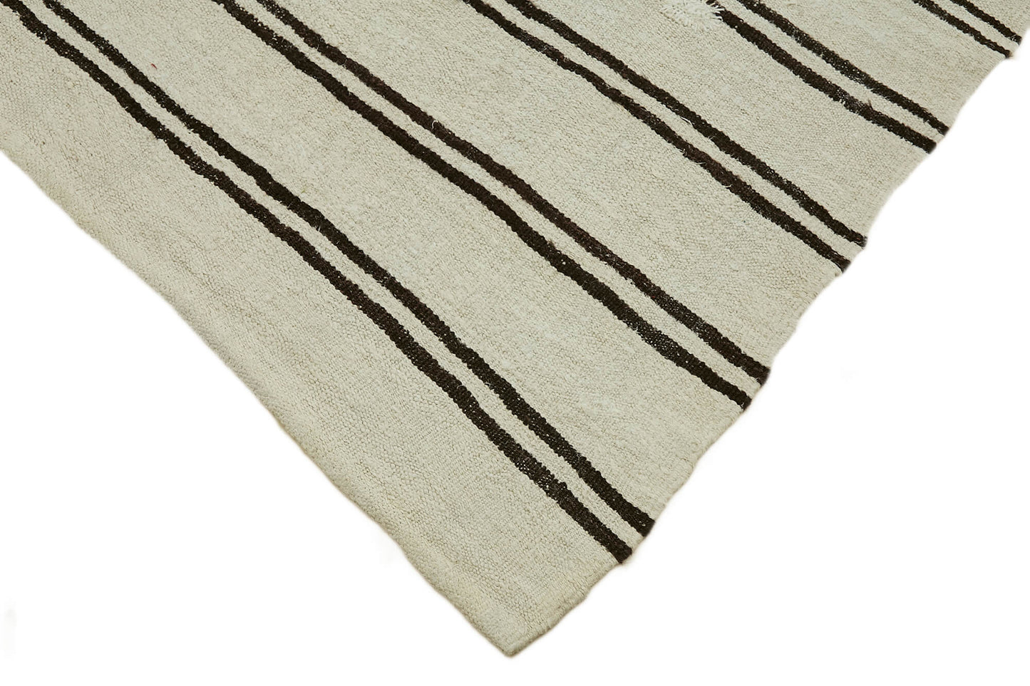 7x12 White Hemp Kilim Rug - 44924