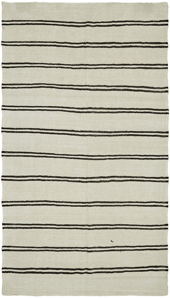 7x12 Beige Hemp Kilim Rug - 44925