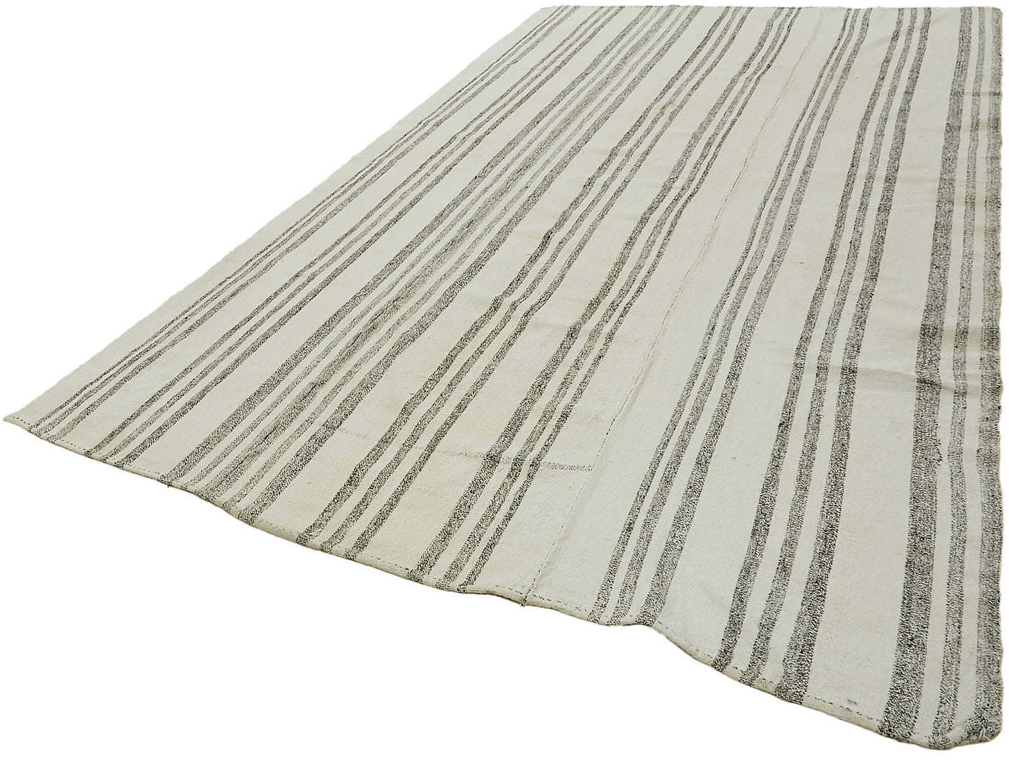 7x12 Beige Hemp Kilim Rug - 44927