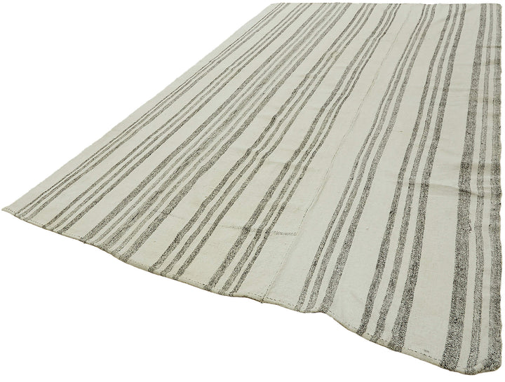 7x12 Beige Hemp Kilim Rug - 44927