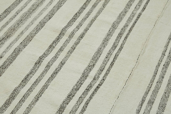 7x12 Beige Hemp Kilim Rug - 44927