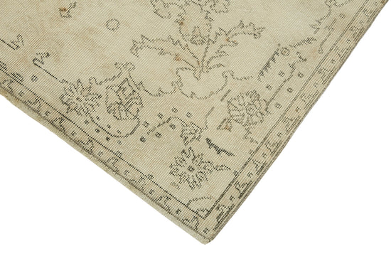 4x7 Beige Turkish Vintage Area Rug - 44931