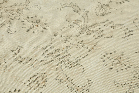 4x7 Beige Turkish Vintage Area Rug - 44931