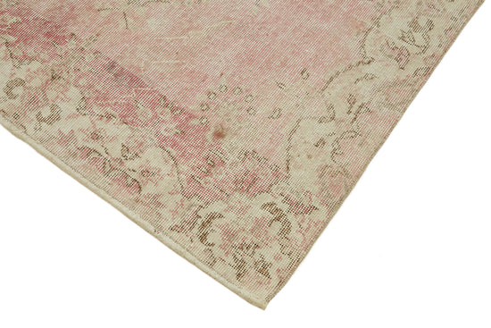 4x7 Beige Turkish Vintage Area Rug - 44939