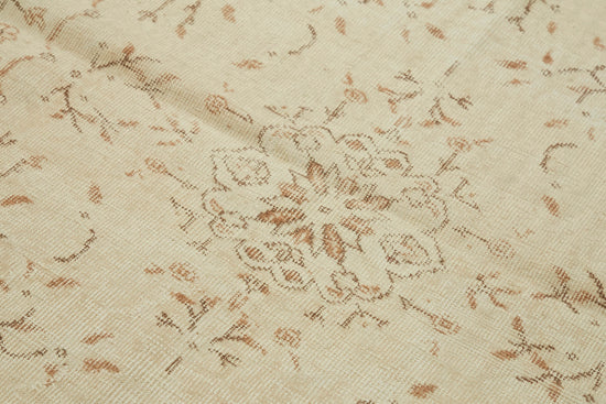 4x7 Beige Turkish Vintage Area Rug - 44942