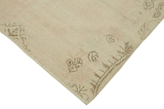 4x7 Beige Turkish Vintage Area Rug - 44943