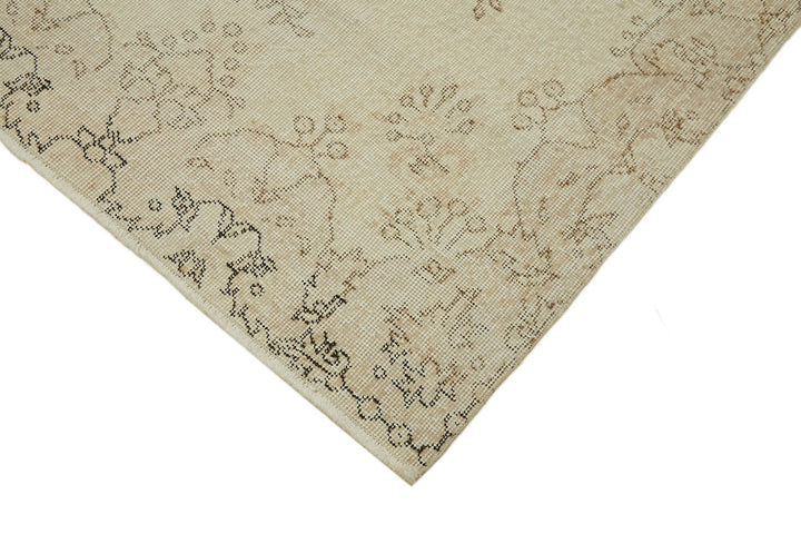 4x7 Beige Turkish Vintage Area Rug - 44944