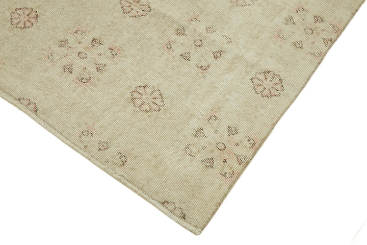 4x7 Beige Turkish Vintage Area Rug - 44950
