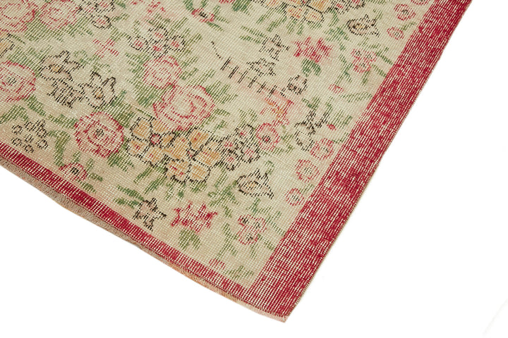 3x6 Beige Turkish Vintage Area Rug - 44953