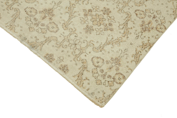 3x7 Beige Turkish Vintage Area Rug - 44958