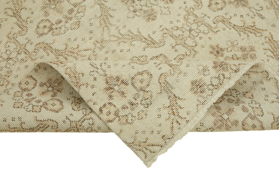 3x7 Beige Turkish Vintage Area Rug - 44958