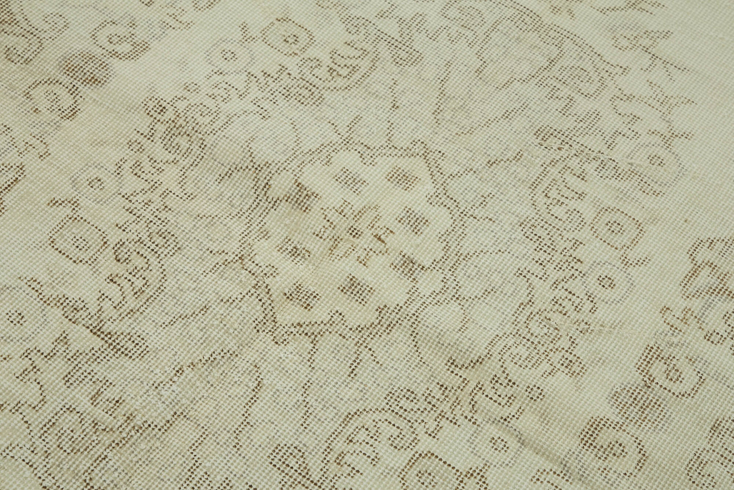 4x6 Beige Turkish Vintage Area Rug - 44962